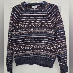 Goodfellow & Co Men’s Large Multicolor Fair Isle Crewneck Sweater Cotton Blend